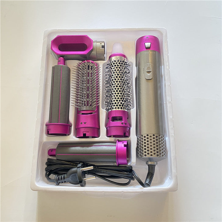 5-in-1 Hot Air Styling Brush | Curling Iron, Hair Dryer & More