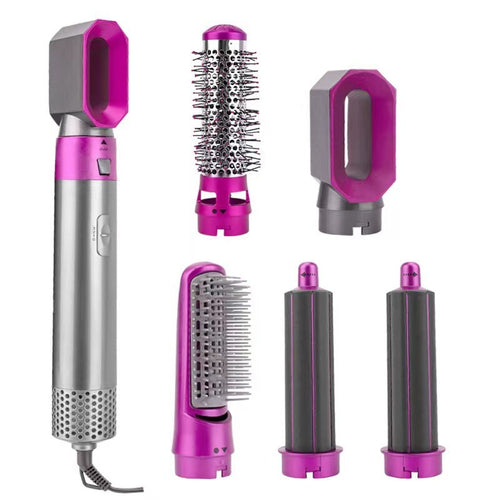 5-in-1 Hot Air Styling Brush | Curling Iron, Hair Dryer & More